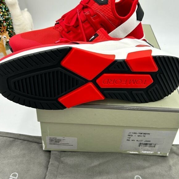 Men’s Tom Ford Jago lace up sneakers size 12 made in Italy - Picture 6 of 11